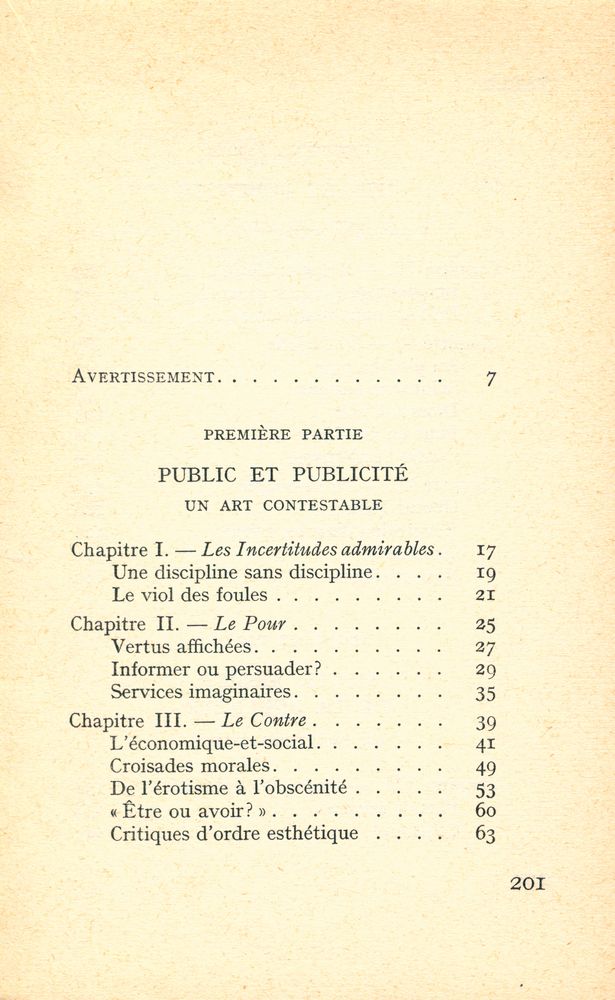 『LES PARADOXES DE LA PUBLICITE』 2