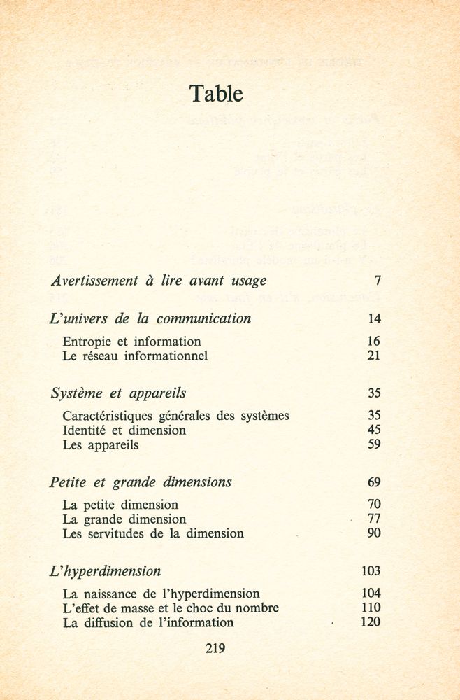 『Théorie de l'information et pratique politique』 2