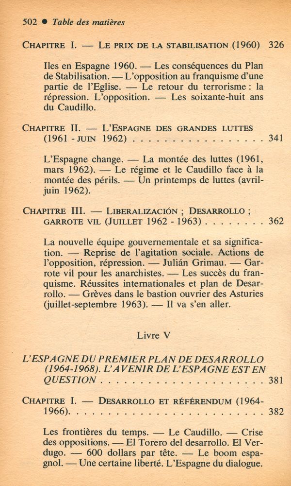 『HISTOIRE DE L'ESPAGNE FRANQUISTE 2 : de 1951 à aujourd'hui』 7