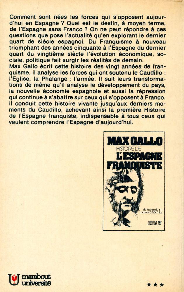 『HISTOIRE DE L'ESPAGNE FRANQUISTE 2 : de 1951 à aujourd'hui』