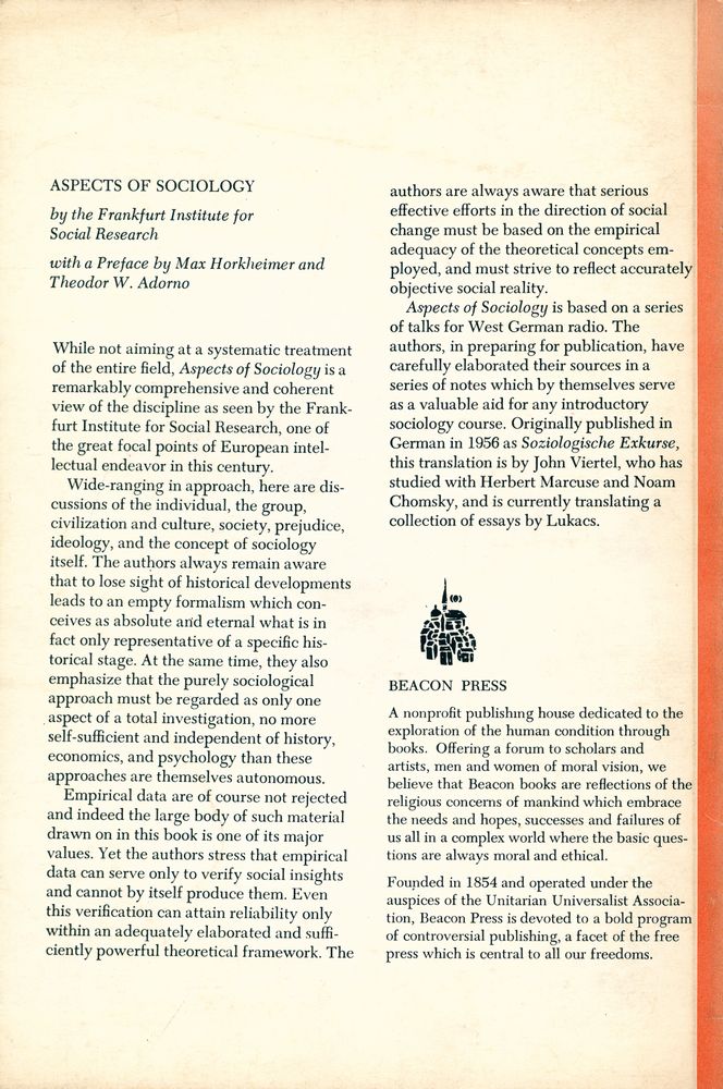 『Aspects of Sociology』 3
