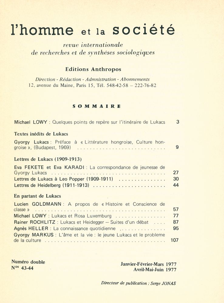 『I'homme et la societe』 2