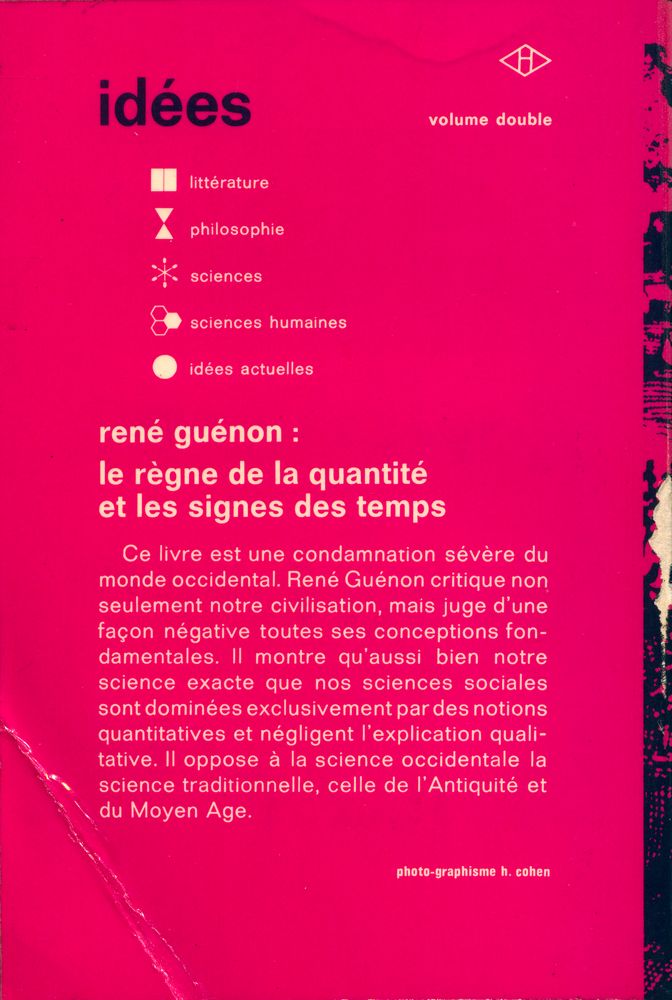 『Le règne de la quantité et les signes des temps』 5