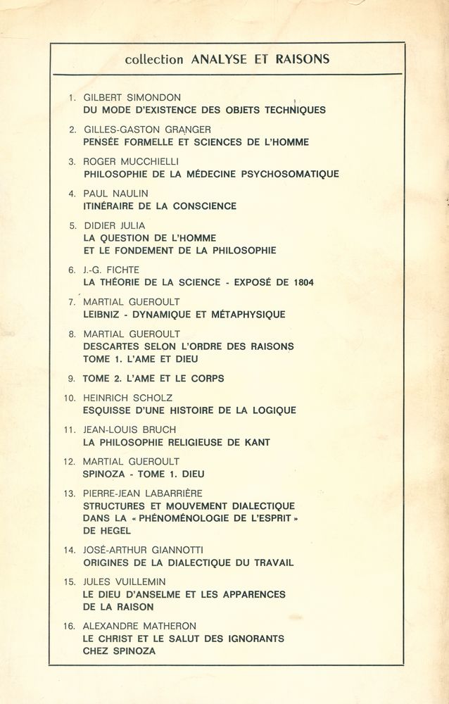 『DU MODE D'EXISTENCE DES OBJETS TECHNIQUES』 4