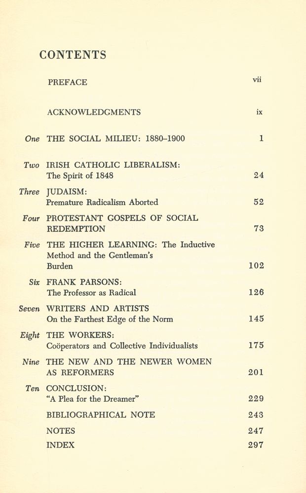 『Yankee Reformers in the Urban Age : Social Reform in Boston, 1880 - 1900』 2
