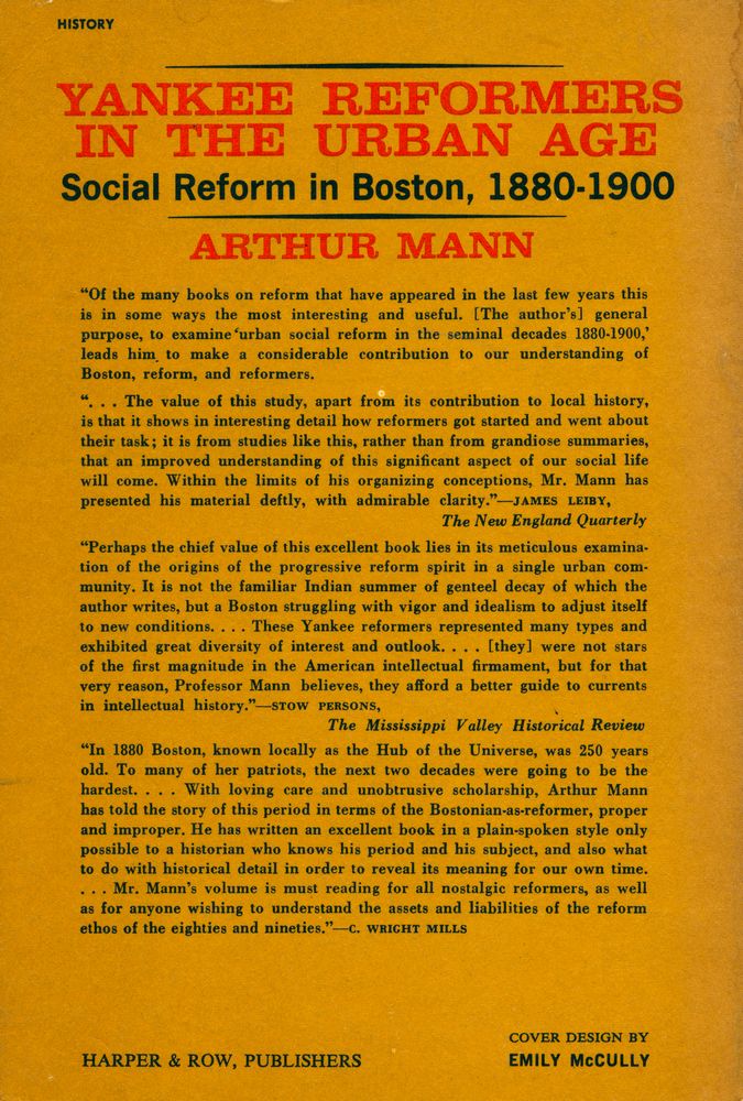 『Yankee Reformers in the Urban Age : Social Reform in Boston, 1880 - 1900』 3