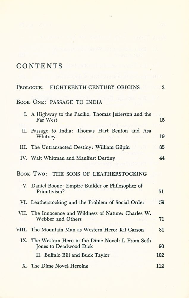 『VIRGIN LAND : THE AMERICAN WEST AS SYMBOL AND MYTH』 2