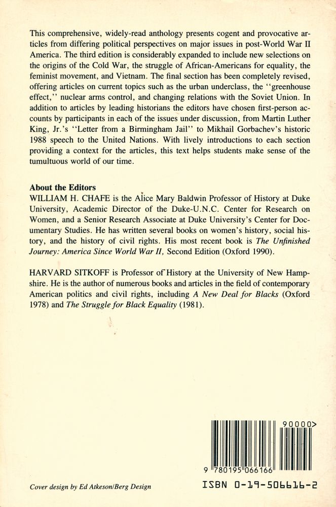 『A HISTORY OF OUR TIME : Readings on Postwar America』 6