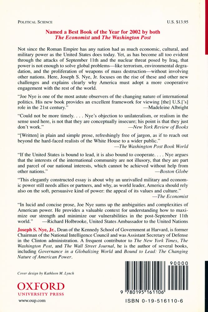 『The paradox of American power : why the world's only superpower can't go it alone』 3