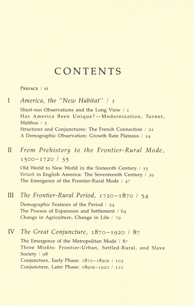 『Structures of American social History』 2