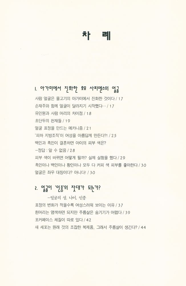 『얼굴 문화, 그 예술적 위장: Human Face』 2