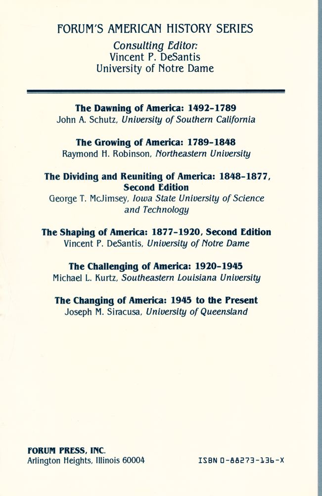 『The shaping of modern America: 1877 - 1920』 3