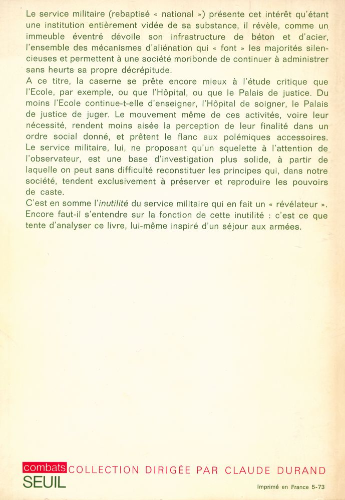 『le service militaire au service de qui?』 4