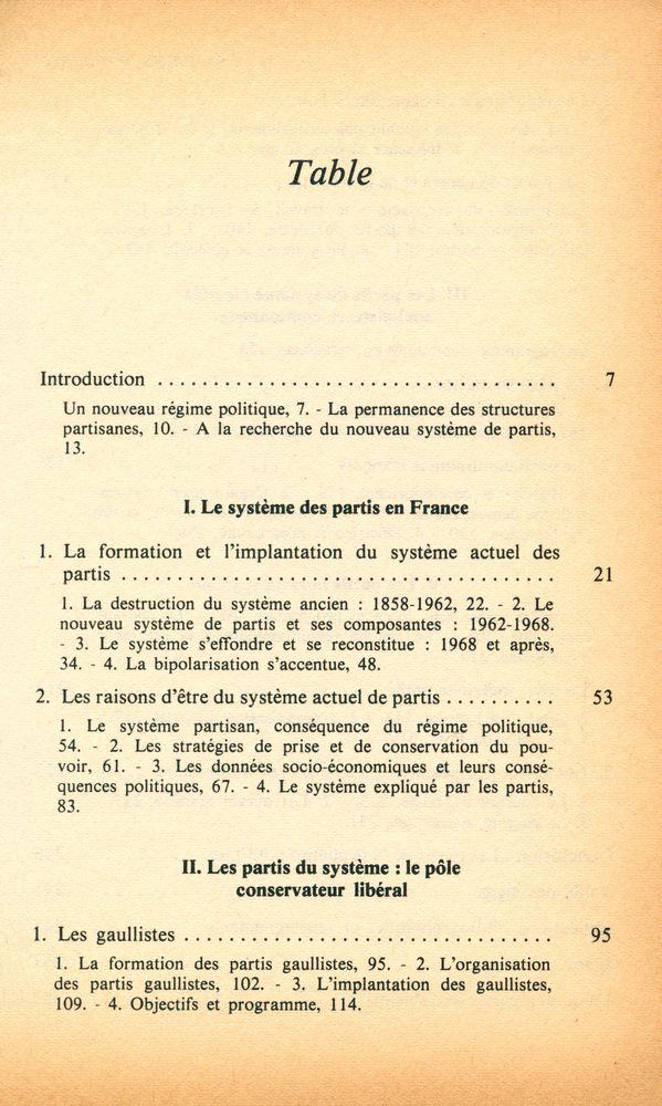 『Les partis politiques dans la France d'aujourd'hui』 2