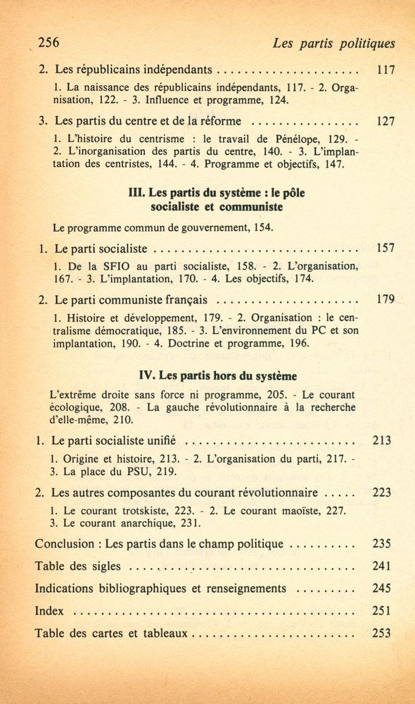 『Les partis politiques dans la France d'aujourd'hui』 3