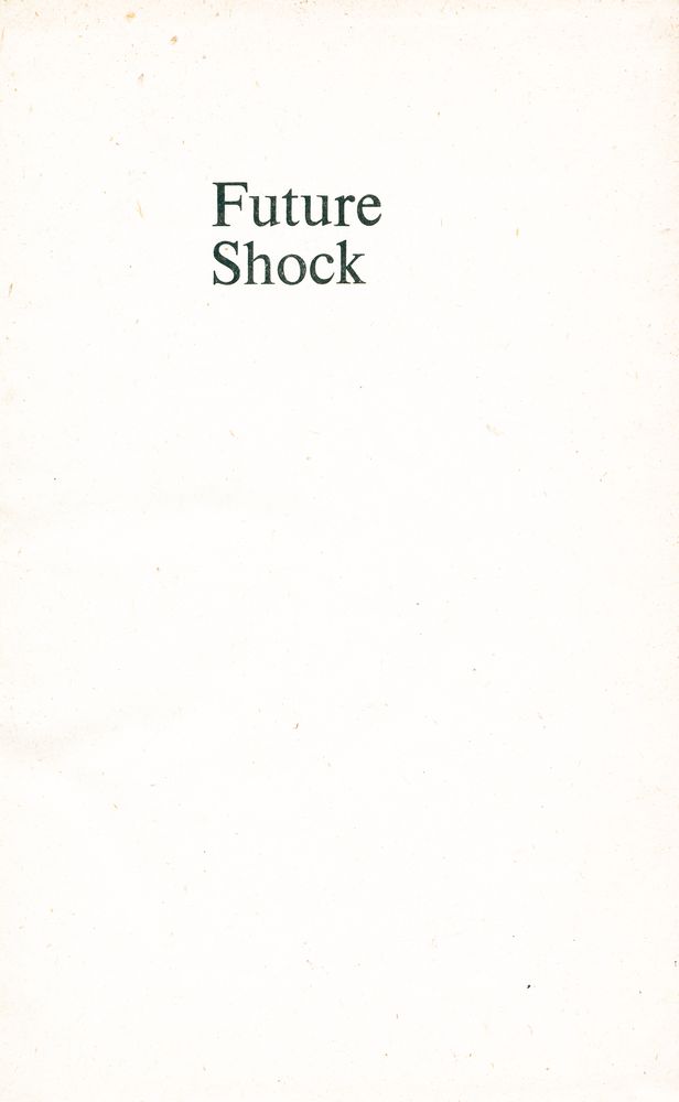 『Future Shock』 1