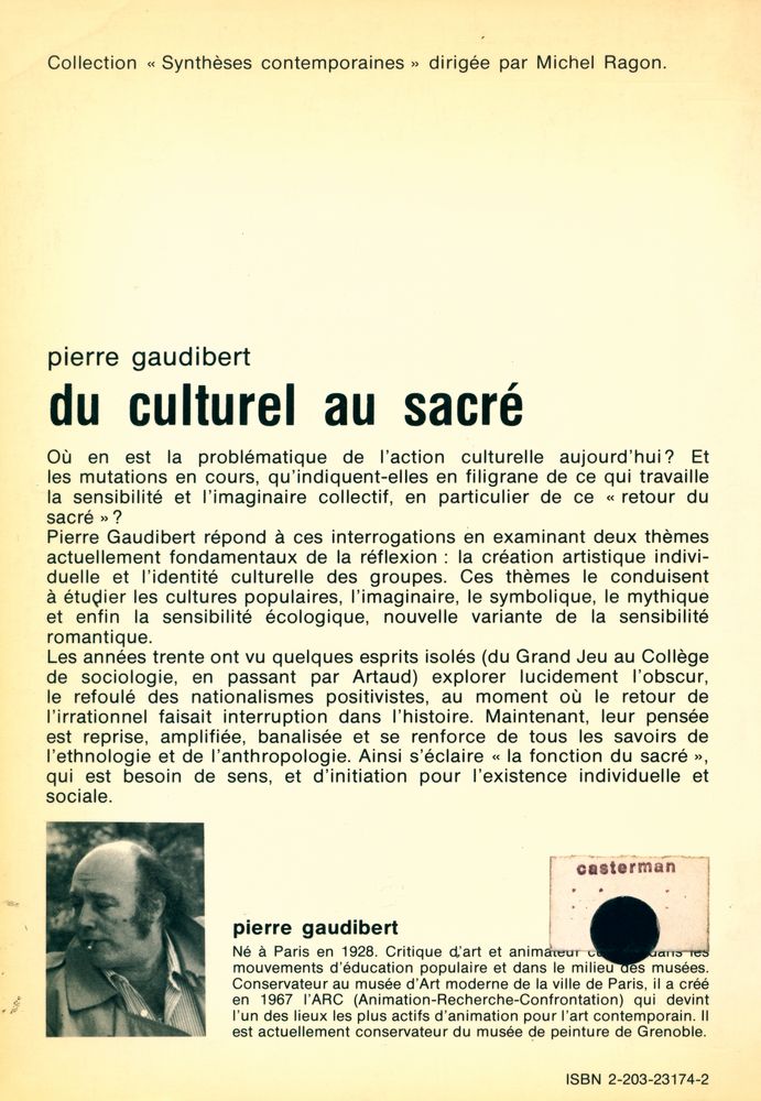 『DU CULTUREL AU SACRÉ』 3