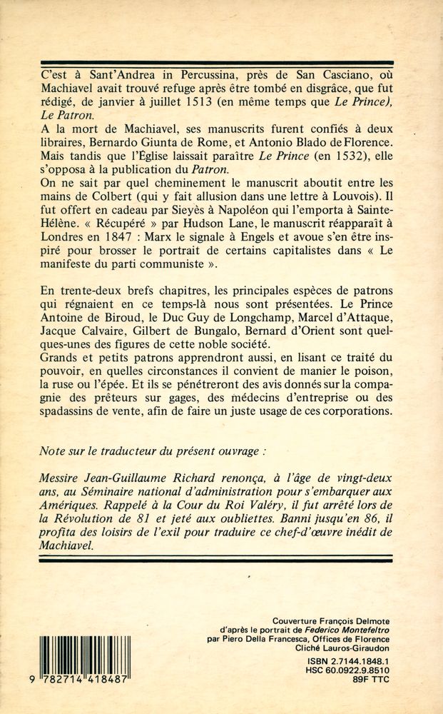 『Machiavel Le Patron』 3