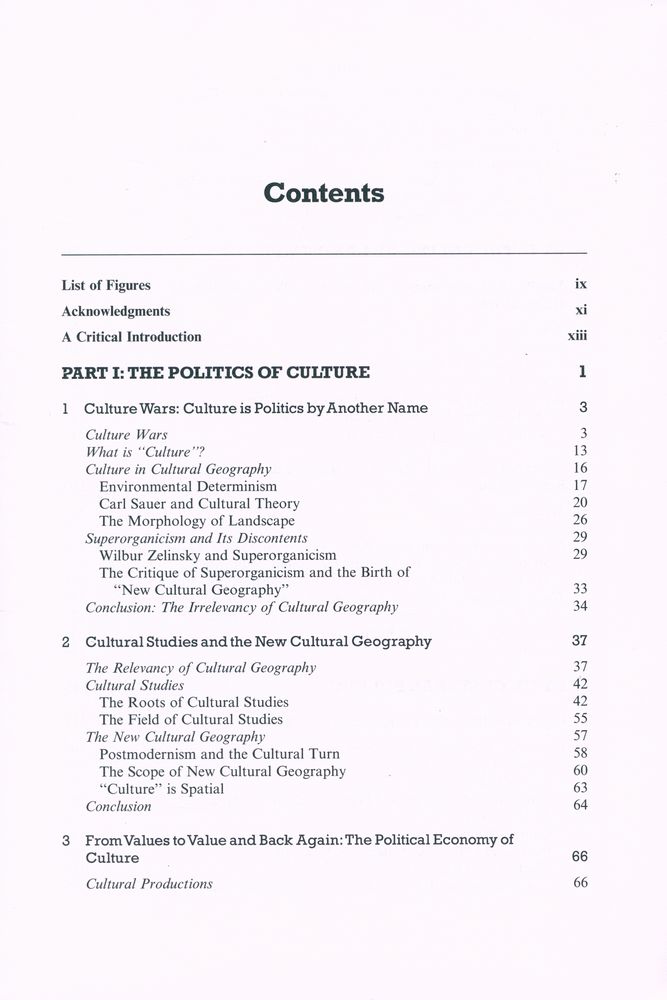 『Cultural Geography: A Critical Introduction』 2
