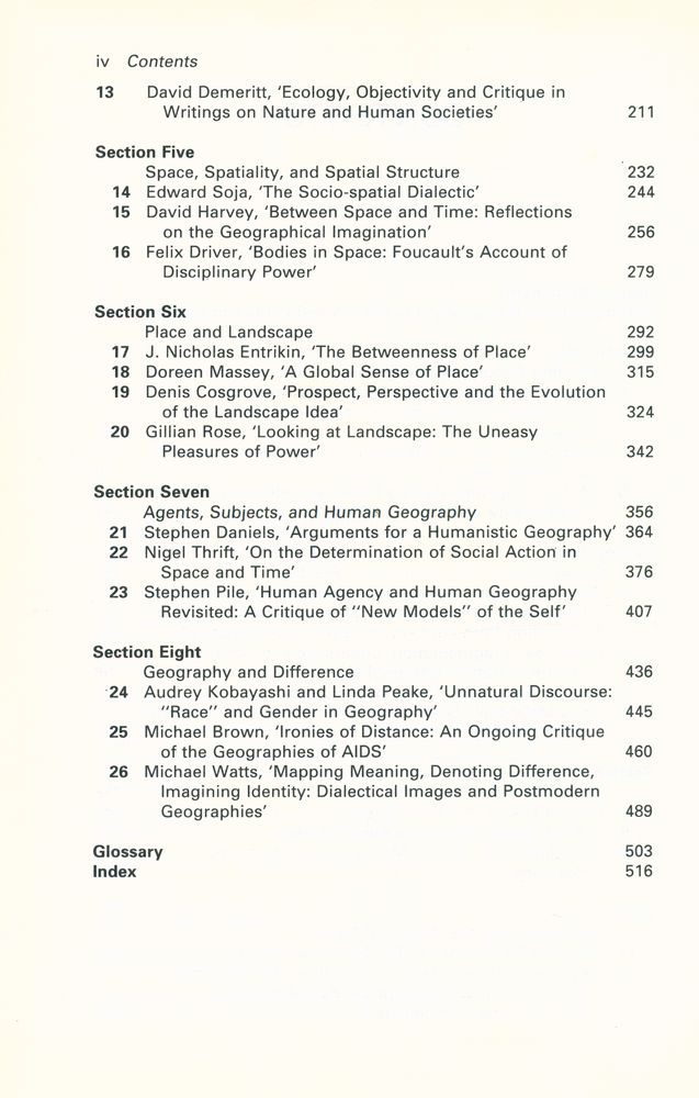 『Reading Human Geography: The Poetics and Politics of Inquiry』 3