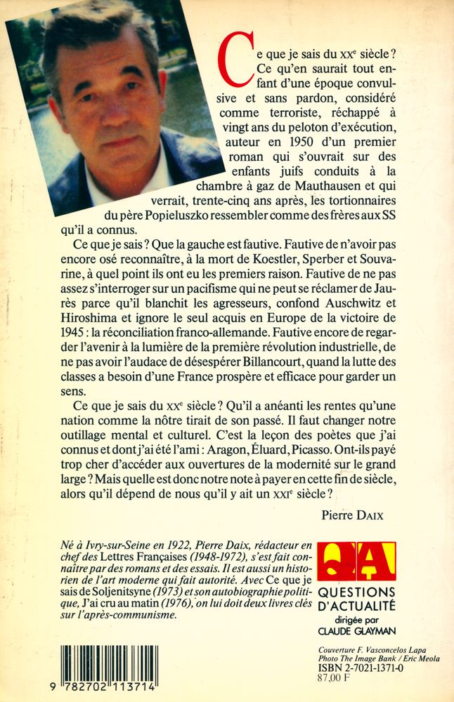 『CE QUE JE SAIS DU XXe SIÈCLE』 4