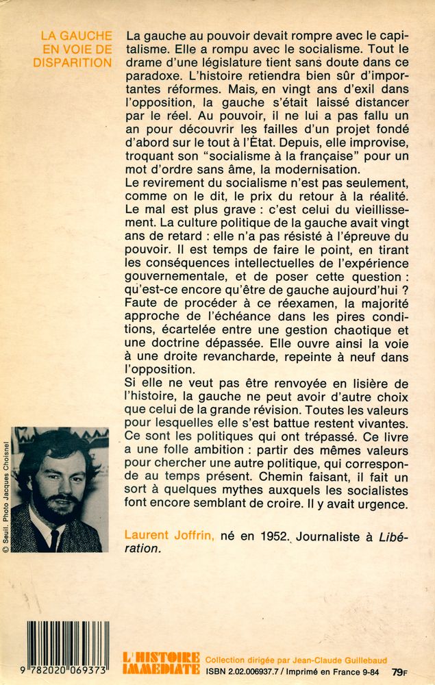 『LA GAUCHE EN VOIE DE DISPARITION : Comment changer sans trahir?』 4