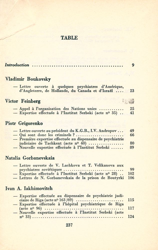 『UNE NOUVELLE MALADIE MENTALE EN URSS : L'OPPOSITION』 2