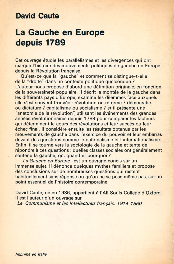 『La Gauche en Europe depuis 1789』 3