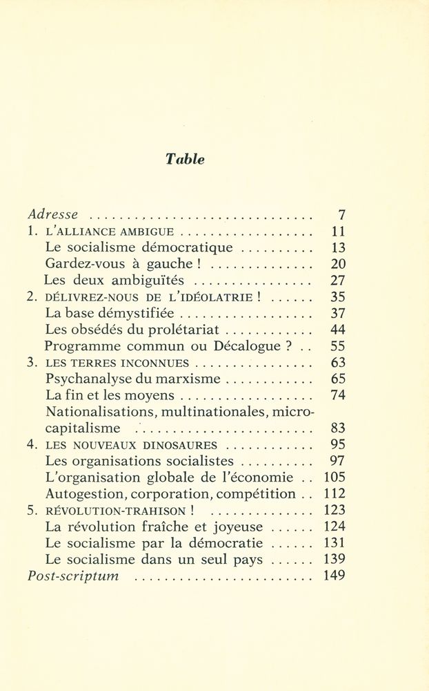 『Lettre ouverte aux socialialistes』 2