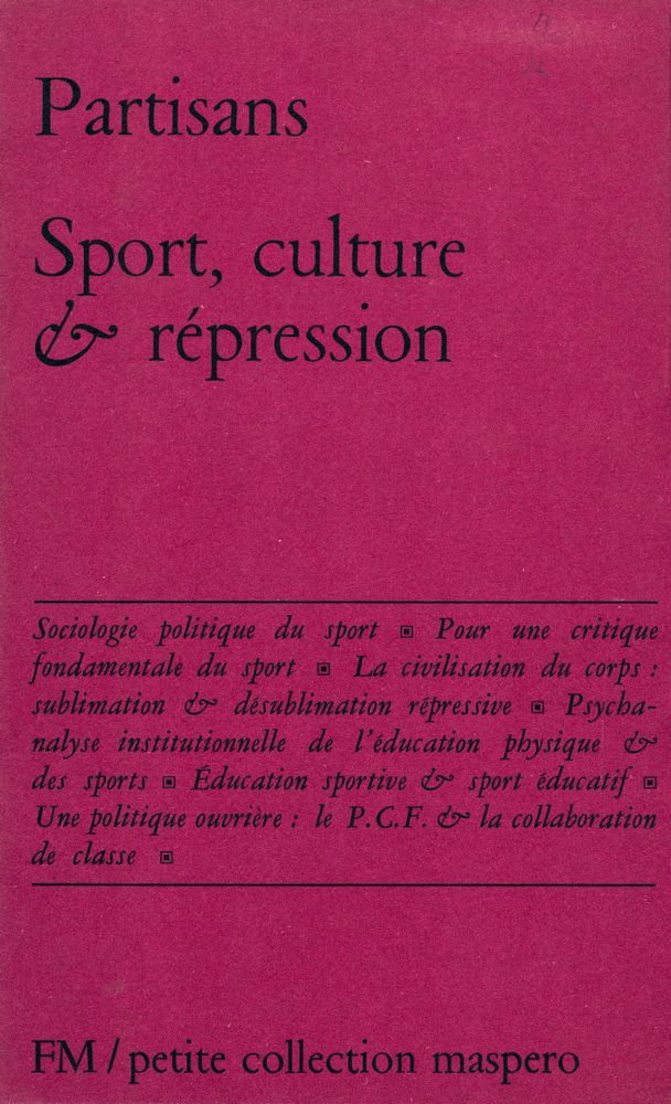 『Sport, culture et répression』 1
