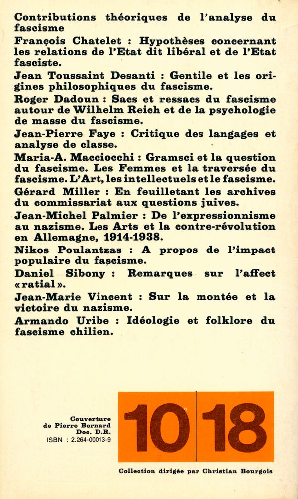 『ÉLÉMENTS POUR UNE ANALYSE DU FASCISME T. Ⅱ : SÉMINAIRE DE MARIA - A. MACCIOCCHI PARIS VIII - VINCENNES, 1974 - 1975』 4