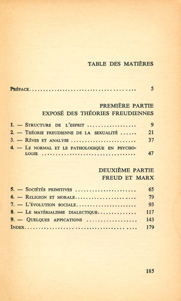 『MARXISME ET PSYCHANALYSE』 2