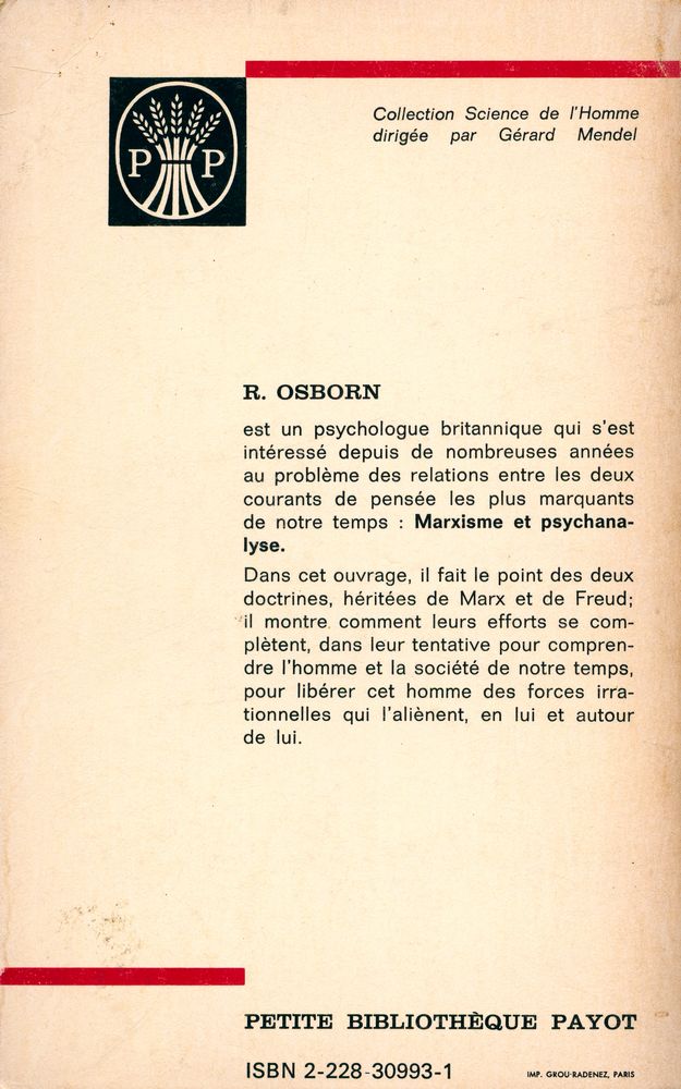『MARXISME ET PSYCHANALYSE』 3