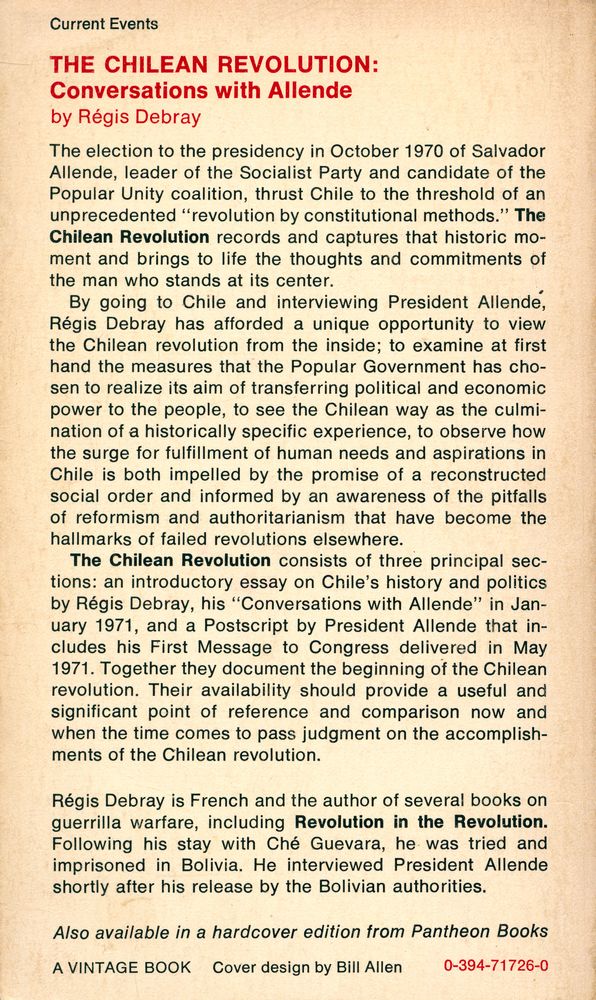 『THE CHILEAN REVOLUTION : conversations with Allende』 3