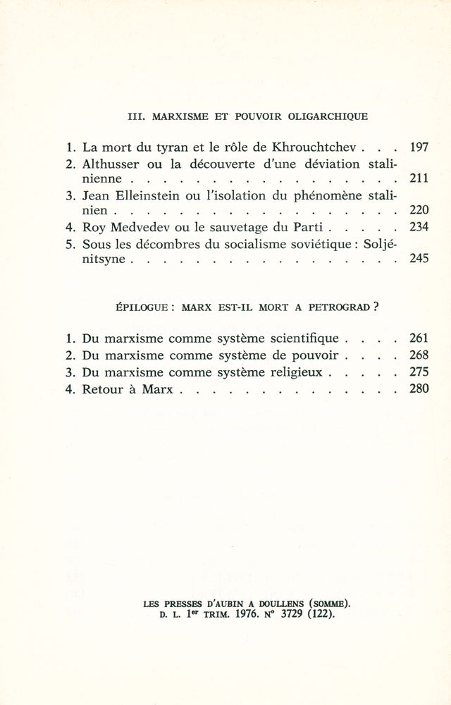 『Le Socialisme du silence : de l'histoire de l'U.R.S.S. comme secret d'État (1921 - 19.)』 3
