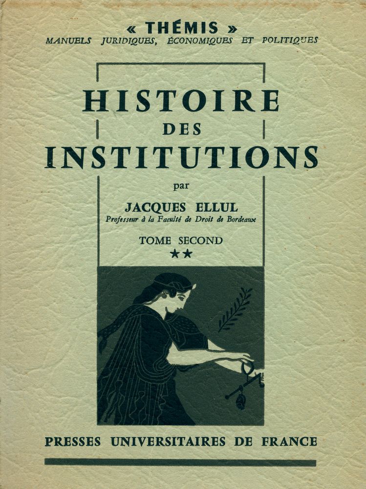 『HISTOIRE DES INSTITUTIONS』 1