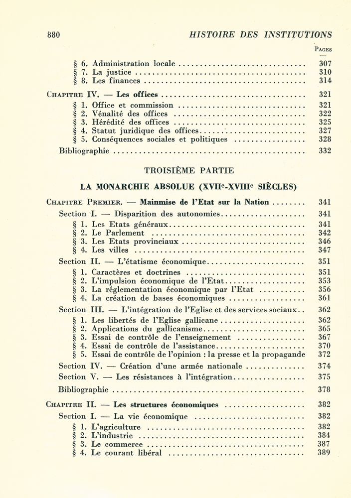 『HISTOIRE DES INSTITUTIONS』 7