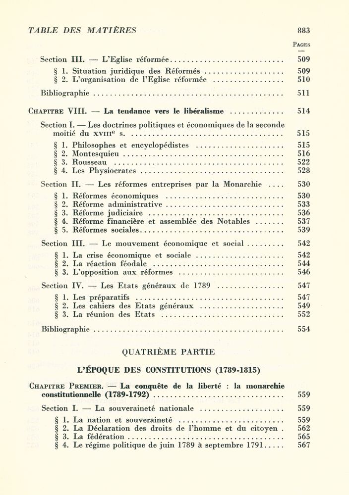 『HISTOIRE DES INSTITUTIONS』