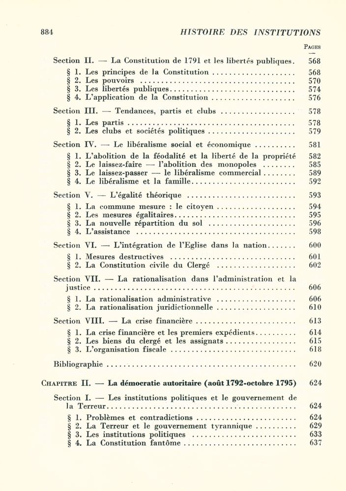『HISTOIRE DES INSTITUTIONS』