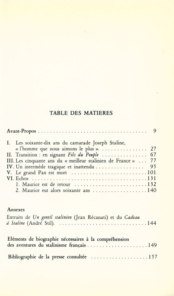 『Le Clairon de Staline : de quelques aventures du Parti communiste français』 2