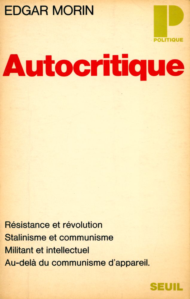 『Autocritique』 1