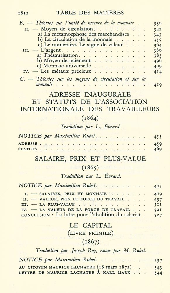 『Karl Marx ceuvres Economie 1』 5