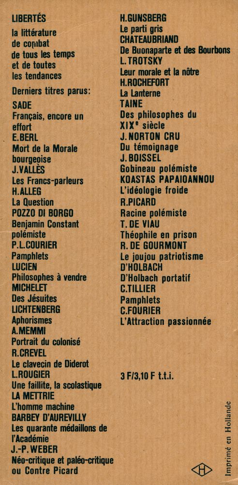 『L'ideologie froide : essai sur le deperissement du marxisme』 3