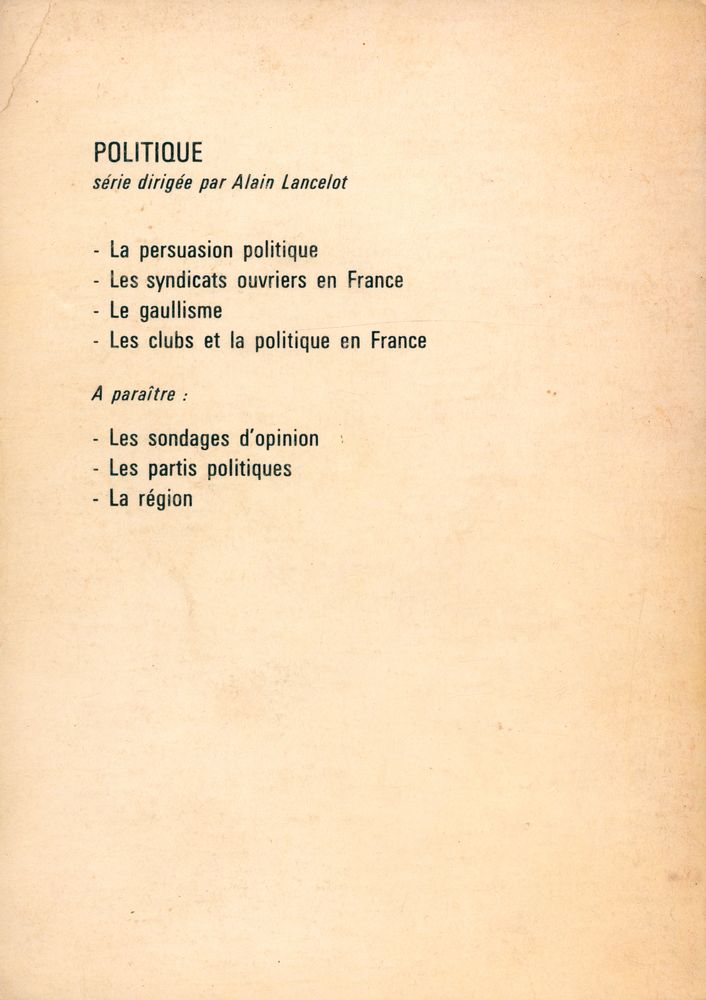 『LA PERSUASION POLITIQUE』 3