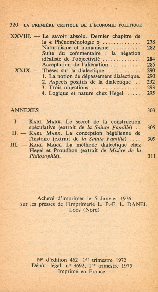 『La premiere critique de l'economie politique』 5