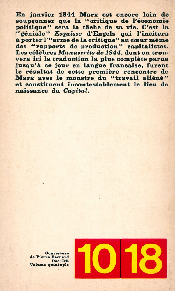 『La premiere critique de l'economie politique』 6