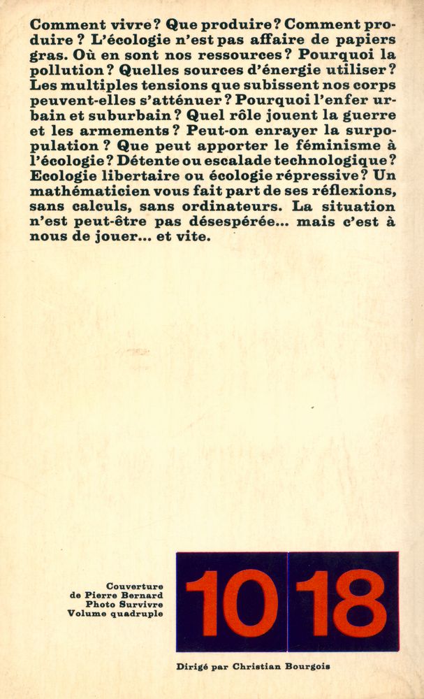 『Ecologie : detente ou cycle infernal』