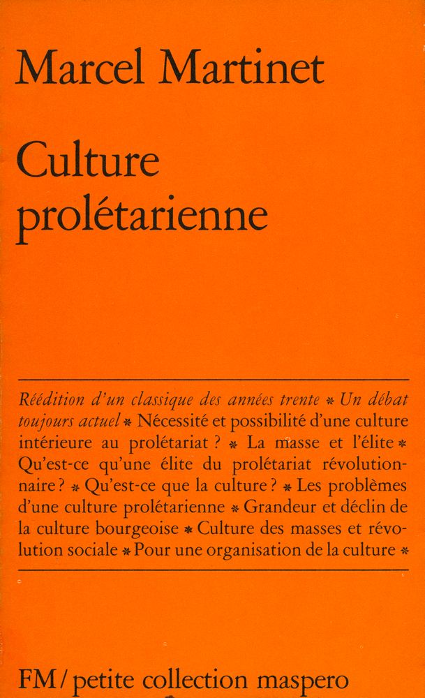 『Culture proletarienne』 1