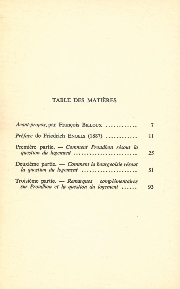 『La question du logement』 2