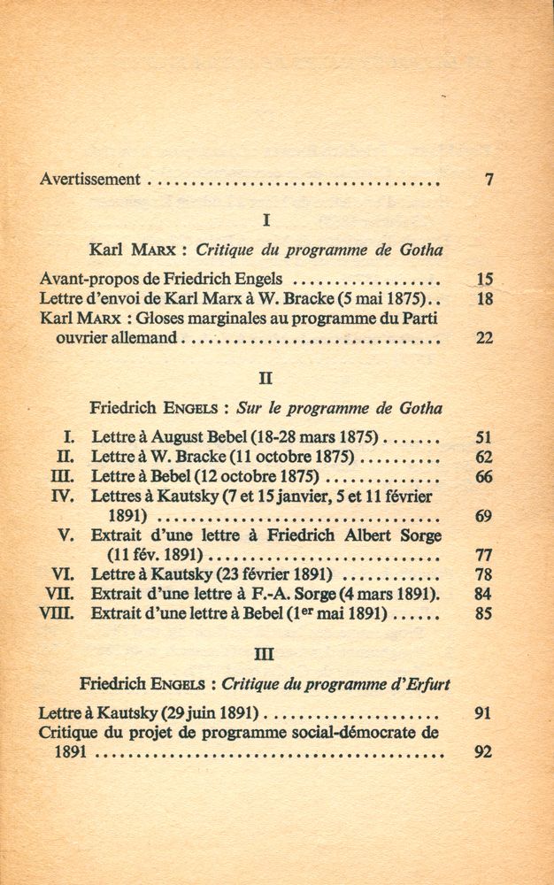 『Critique des programmes de Gotha et d'Erfurt』 2